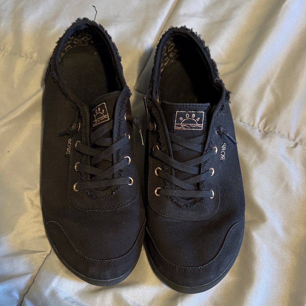 Women’s size 10 BOBS from Skechers B Cute Black Canvas Flats